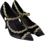 Dolce & Gabbana Zwarte Velvet Gouden Mary Janes Pumps Black Dames - Thumbnail 3