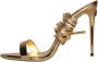 Dolce & Gabbana Gouden Hoge Sandalen Striksluiting Yellow Dames - Thumbnail 6