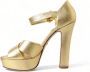 Dolce & Gabbana Gouden Kristal Platform Sandalen Yellow Dames - Thumbnail 5