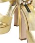 Dolce & Gabbana Gouden Kristal Platform Sandalen Yellow Dames - Thumbnail 7