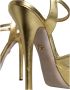 Dolce & Gabbana Gouden Leren Plateau Sandalen Yellow Dames - Thumbnail 6