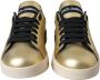 Dolce & Gabbana Portofino sneaker van kalfsleer met metallic details - Thumbnail 3