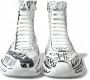 Dolce & Gabbana Luxe Graffiti Print Mid Top Sneakers White Heren - Thumbnail 4
