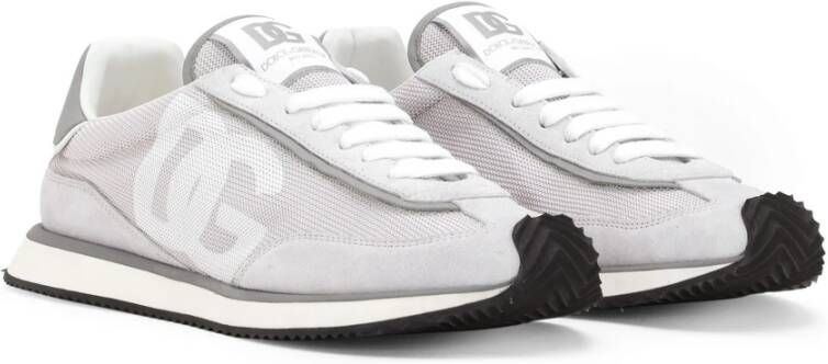 Dolce & Gabbana Grijze en witte sneakers Gray Heren