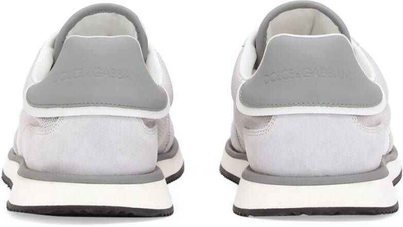 Dolce & Gabbana Grijze en witte sneakers Gray Heren