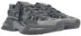 Dolce & Gabbana Grijze Nylon en Suède Lage Sneakers met Reflecterende Details Gray Heren - Thumbnail 9