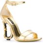 Dolce & Gabbana Grijze Sandalen met Juweelgesp Yellow Dames - Thumbnail 2