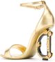 Dolce & Gabbana Grijze Sandalen met Juweelgesp Yellow Dames - Thumbnail 3