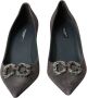 Dolce & Gabbana Grijze Suede Bellucci Hakken Pumps Gray Dames - Thumbnail 2