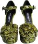 Dolce & Gabbana Gele exotische leren enkelband hakken sandalen schoenen Multicolor Dames - Thumbnail 10