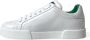 Dolce & Gabbana Groene Leren Lage Sneakers White Heren - Thumbnail 5