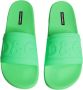 Dolce & Gabbana Groene Leren Slides Sandalen Strandkleding Schoenen Green Heren - Thumbnail 10