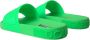 Dolce & Gabbana Groene Leren Slides Sandalen Strandkleding Schoenen Green Heren - Thumbnail 4