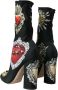 Dolce & Gabbana Hartprint Mid-Calf Laarzen Multicolor Dames - Thumbnail 4