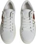 Dolce & Gabbana Leren Sneakers met Gouden Studs en Rood Fluweel Hart Borduurwerk White Dames - Thumbnail 45