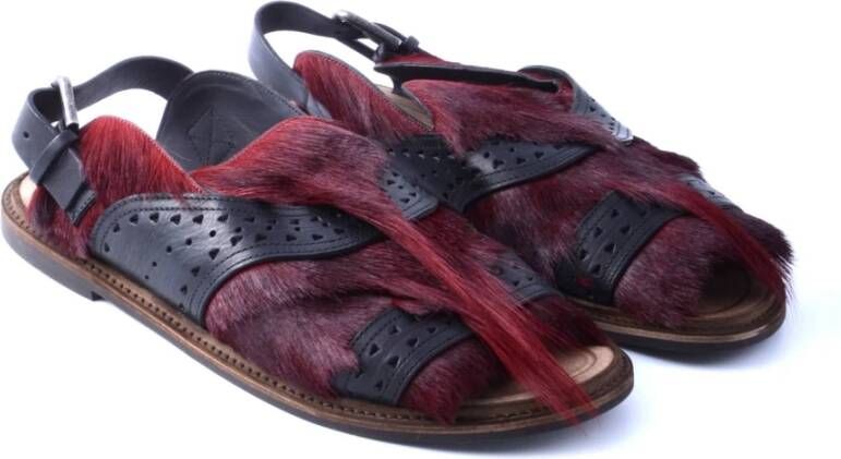 Dolce & Gabbana Heren Platte Sandalen Red Heren