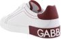 Dolce & Gabbana Heren Portofino Sneaker Wit Rood White Heren - Thumbnail 3