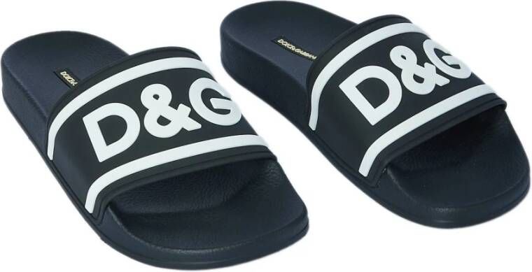 Dolce & Gabbana Heren Strand Slippers Black Heren