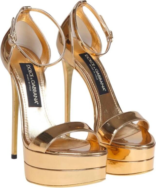 Dolce & Gabbana High Heel Sandals Geel Dames