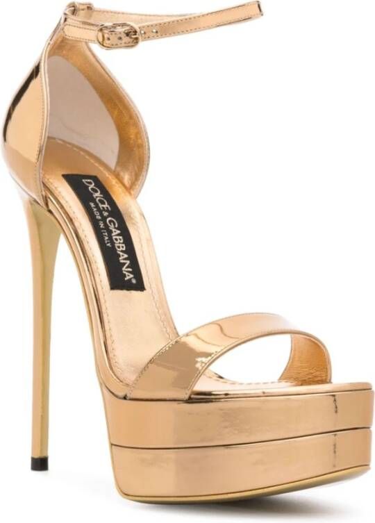Dolce & Gabbana High Heel Sandals Geel Dames