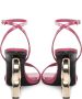 Dolce & Gabbana Roze Krokodillenprint Hoge Hak Sandalen Pink Dames - Thumbnail 11