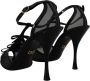 Dolce & Gabbana Zwarte Stiletto Sandalen Black Dames - Thumbnail 4