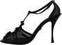 Dolce & Gabbana Zwarte Stiletto Sandalen Black Dames - Thumbnail 5