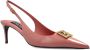 Dolce & Gabbana Roze Logo Plaque Slingback Pumps Leer Pink Dames - Thumbnail 8