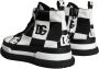 Dolce & Gabbana Hoge Top Geruite Sneakers Schoenen Black Heren - Thumbnail 4