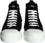 Dolce & Gabbana Hoge Top Sneaker Schoenen Zwart Wit Black Heren - Thumbnail 2