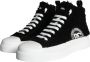 Dolce & Gabbana Hoge Top Sneaker Schoenen Zwart Wit Black Heren - Thumbnail 3