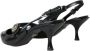 Dolce & Gabbana Zwarte Leren Versierde Slingback Schoenen Black Dames - Thumbnail 4