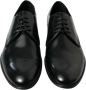 Dolce & Gabbana Italiaanse leren veterschoenen Black Heren - Thumbnail 2