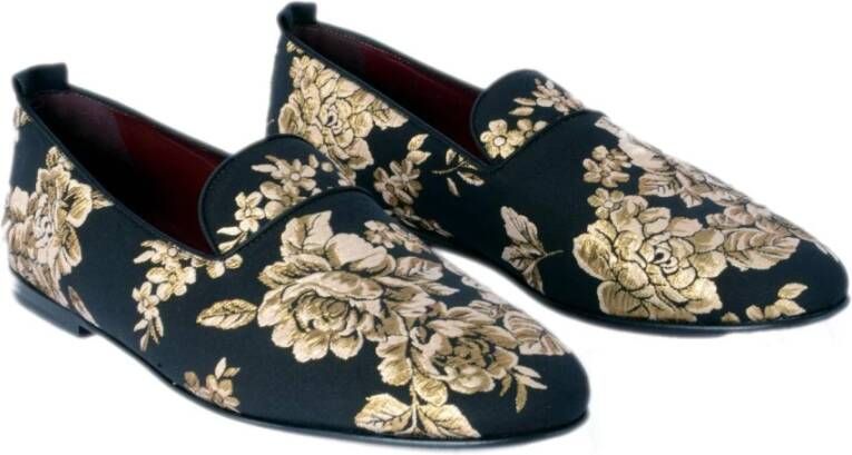 Dolce & Gabbana Jaquard Young Pope Loafers Black Heren