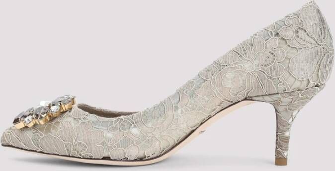 Dolce & Gabbana Kanten Pumps met Stijl Beige Dames