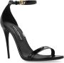 Dolce & Gabbana Zwarte Patentleren Hoge Hak Sandalen Black Dames - Thumbnail 9