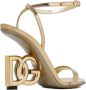 Dolce & Gabbana Goudkleurige Metallic Sandalen met Karol Hak Yellow Dames - Thumbnail 4