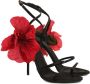 Dolce & Gabbana Keira Sandalen met Applicatiebloemen Black Dames - Thumbnail 2