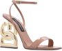 Dolce & Gabbana Keira sandalen met decoratieve hak Beige Dames - Thumbnail 4