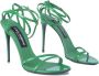 Dolce & Gabbana Keira Straps Hak Sandalen Green Dames - Thumbnail 2