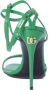 Dolce & Gabbana Keira Straps Hak Sandalen Green Dames - Thumbnail 3