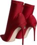 Dolce & Gabbana Kersenrode Stiletto Enkellaarzen Red Dames - Thumbnail 4