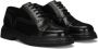 Dolce & Gabbana Premium Zwarte Leren Veterschoenen Black Heren - Thumbnail 4