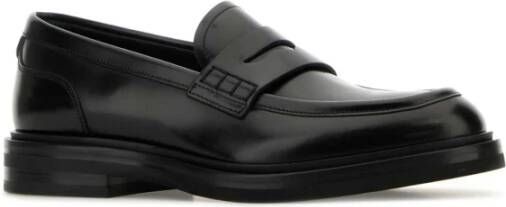 Dolce & Gabbana Klassieke Zwarte Leren Loafers Black Dames