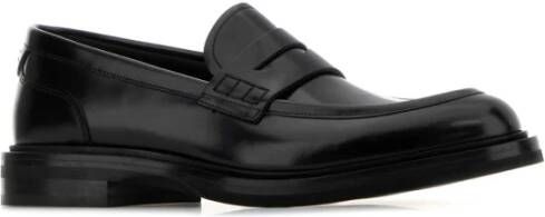 Dolce & Gabbana Klassieke zwarte leren loafers Black Heren