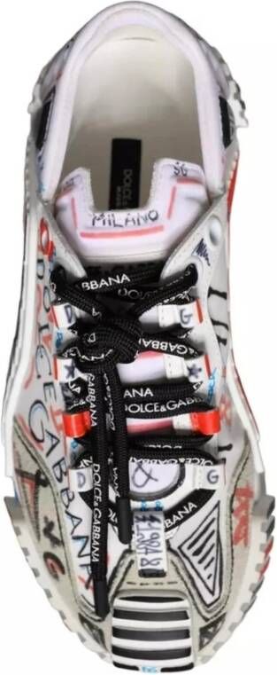 Dolce & Gabbana Kleurrijke lage sneakers met rubberen zool Multicolor Dames