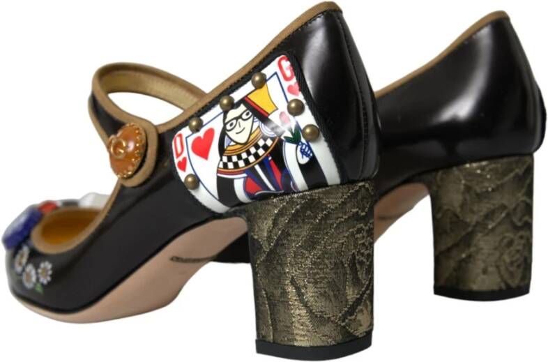 Dolce & Gabbana Koningin van Harten Kristal Mary Jane Pumps Multicolor Dames