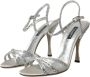 Dolce & Gabbana Kristal Hak Sandalen Zilver Versierd Gray Dames - Thumbnail 3