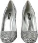 Dolce & Gabbana Zilveren Paillet Kristal Hakken Pumps Gray Dames - Thumbnail 10