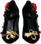 Dolce & Gabbana Zwarte Rozen Kristal Mary Jane Schoenen Black Dames - Thumbnail 2